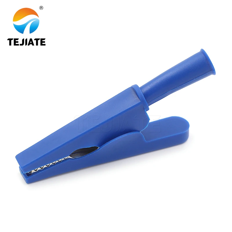 Test clip opening 20mm pure copper alligator clip 4mm plug-in safety sheath test clip / high voltage and high current 50A