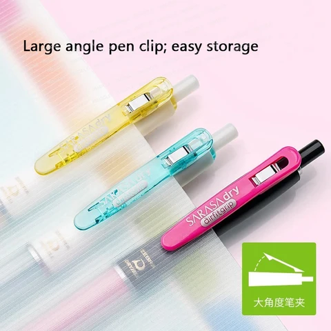 Гелевая ручка ZEBRA SARASA Dry Airfitgrip 0,5/0,4 мм, черный сердечник, быстросохнущие гладкие стили для письма, boligrafo гель, канцелярские принадлежности для школы — фото устройства