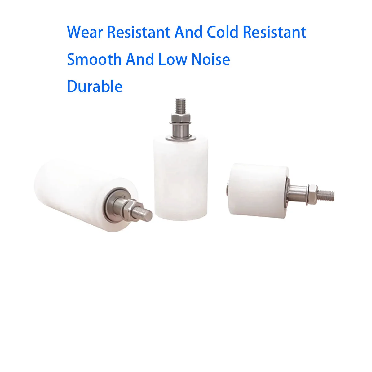 بكرة نايلون من الفولاذ المقاوم للصدأ 304، أجهزة صناعية ثابتة ومتينة بقطر 25/30/40/48/50 مم