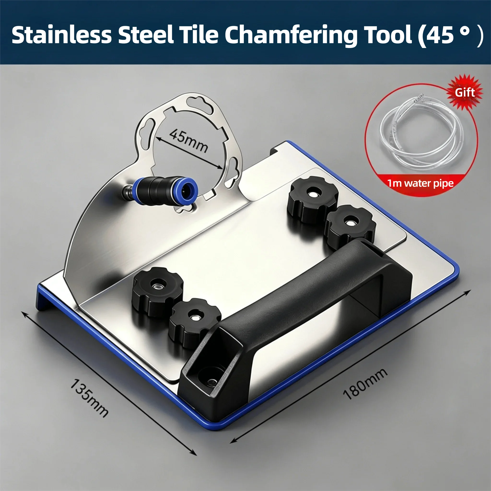 Angle Grinder Stand for Tile 45 Degree Chamfer Cutting 45° Angle Tile Chamfering Tool for Cutting for Cutting Tile Ceramic Stone
