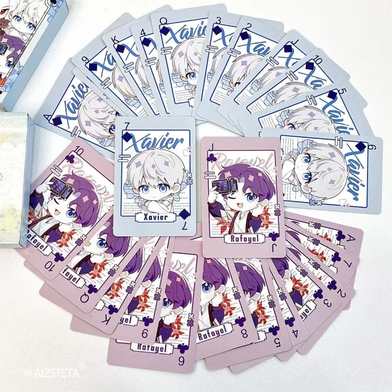 New Love and Deepspace Sylus Xavier Rafayel Zayne Creative cartoon collectible cards secondary yuan game peripheral party cards