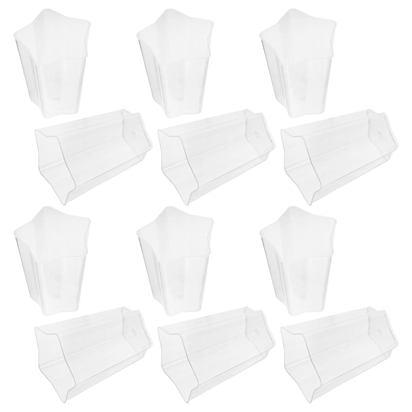 

25Pcs Pentagram Mousse Cups Clear Disposable Dessert Cups Suitable for Pudding Jelly Ice Cream Beverage Plastic Mugs