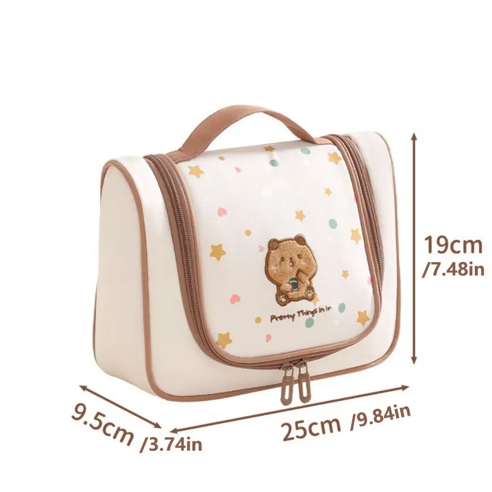 Waterproof Hanging Makeup Bag With Hook Can Hanging Toiletry Pouch Large-capacity Multifunctional Cosmetic Bag Travel Use