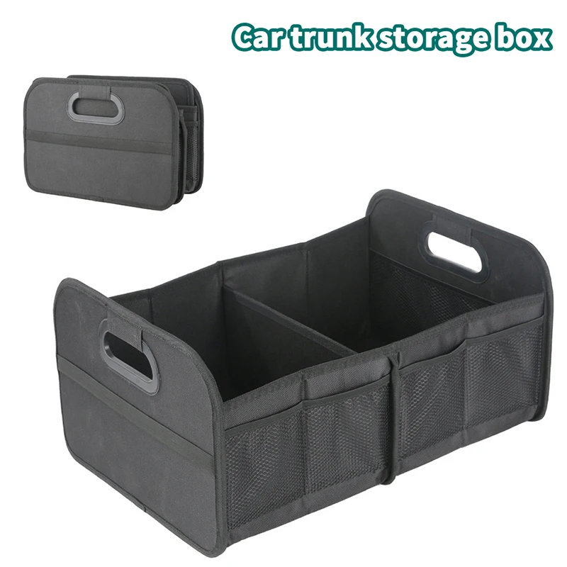 

【S】Big Capacity Car Trunk Organizer, Collapsible Storage Box with Eco-Friendly Material, Super Durable Cargo Management Tool