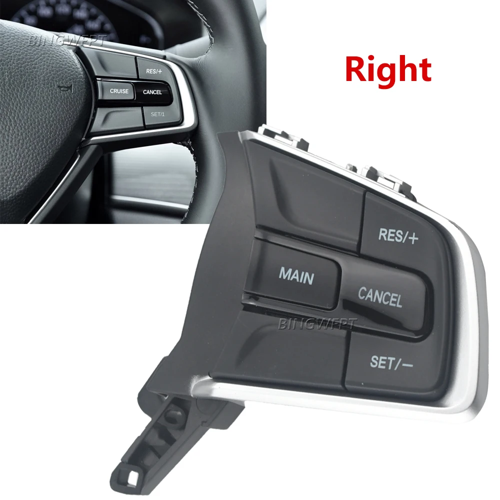 For Honda Accord No.10th 2018 2021 2022 High Quality Steering Wheel Buttons Car Switch Accessories Right Side Backlight