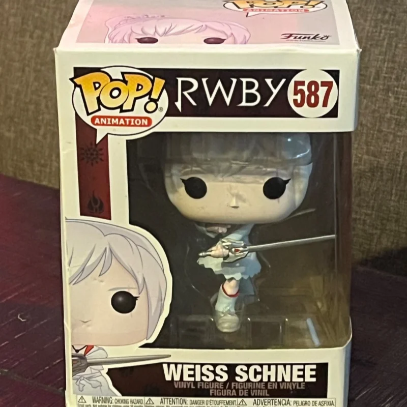 Figura Oficial Funko Pop RWBY Weiss Schnee Yang Xiao Long Ruby Rose # Figura de Acción Coleccionable 586 587 589, Muñeco de Edición Limitada, Juguete de Regalo