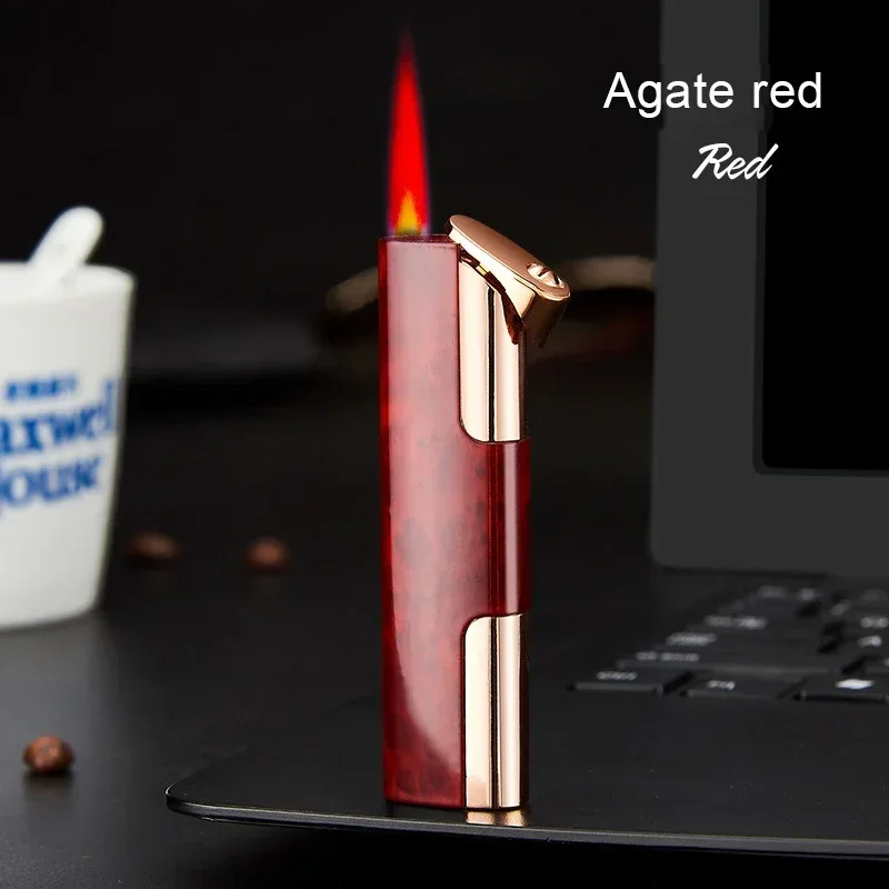 2026 Windproof Torch Butane Lighter - Metal Gradient Flame Switchable | Creative Cool Smoking Accessory Gadget for Men