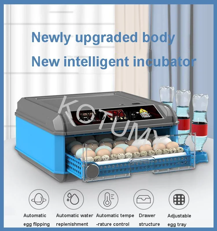 24/36 Chicken Automatic Intelligent Small Incubator For Hatching Chicken Duck Quail One Machine For Multiple Incubation 220V