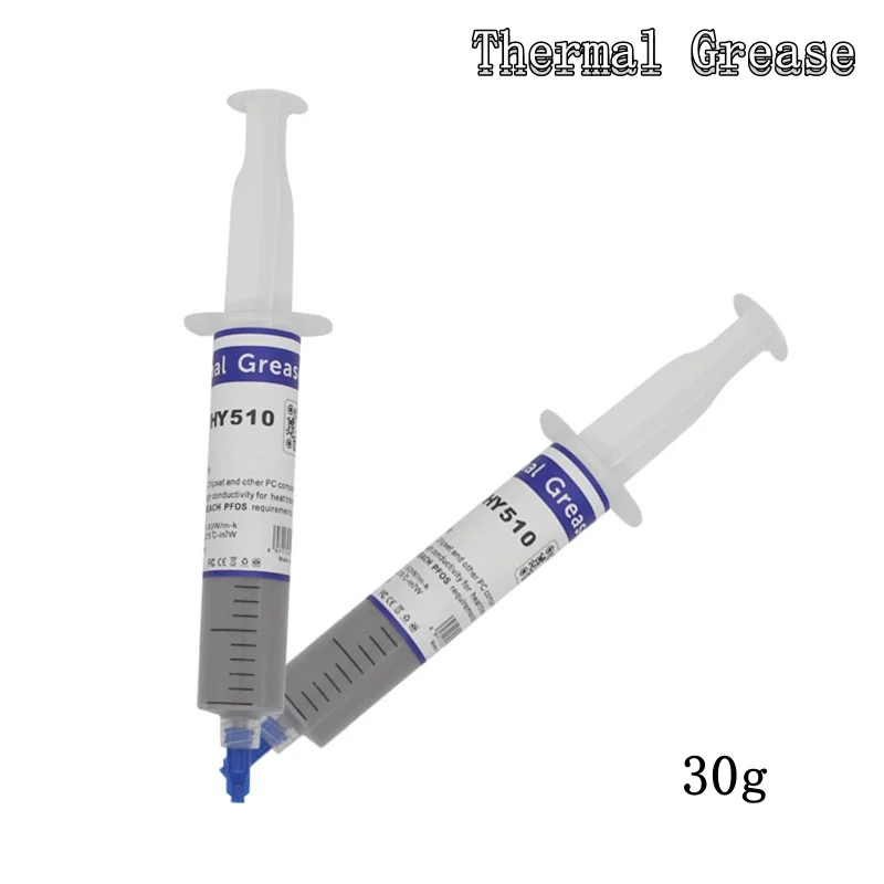 HY410/510/610 30g Silicone Thermal Paste Heat Transfer Grease Heat Sink CPU GPU Chipset Notebook Computer Cooling Syringe