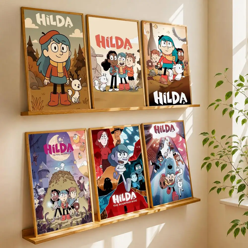 H-Hilda Anime Cartoon Poster HD Home Wall Stickers House Hallway Living Room Bedroom Bar Office Decor Art Prints