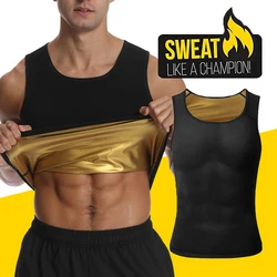 Chaleco Sauna para el sudor para hombre, entrenador de cintura, pérdida de peso, adelgazante, moldeador de cuerpo, camiseta sin mangas, ropa moldeadora, corsé, camisa, quemador de grasa caliente