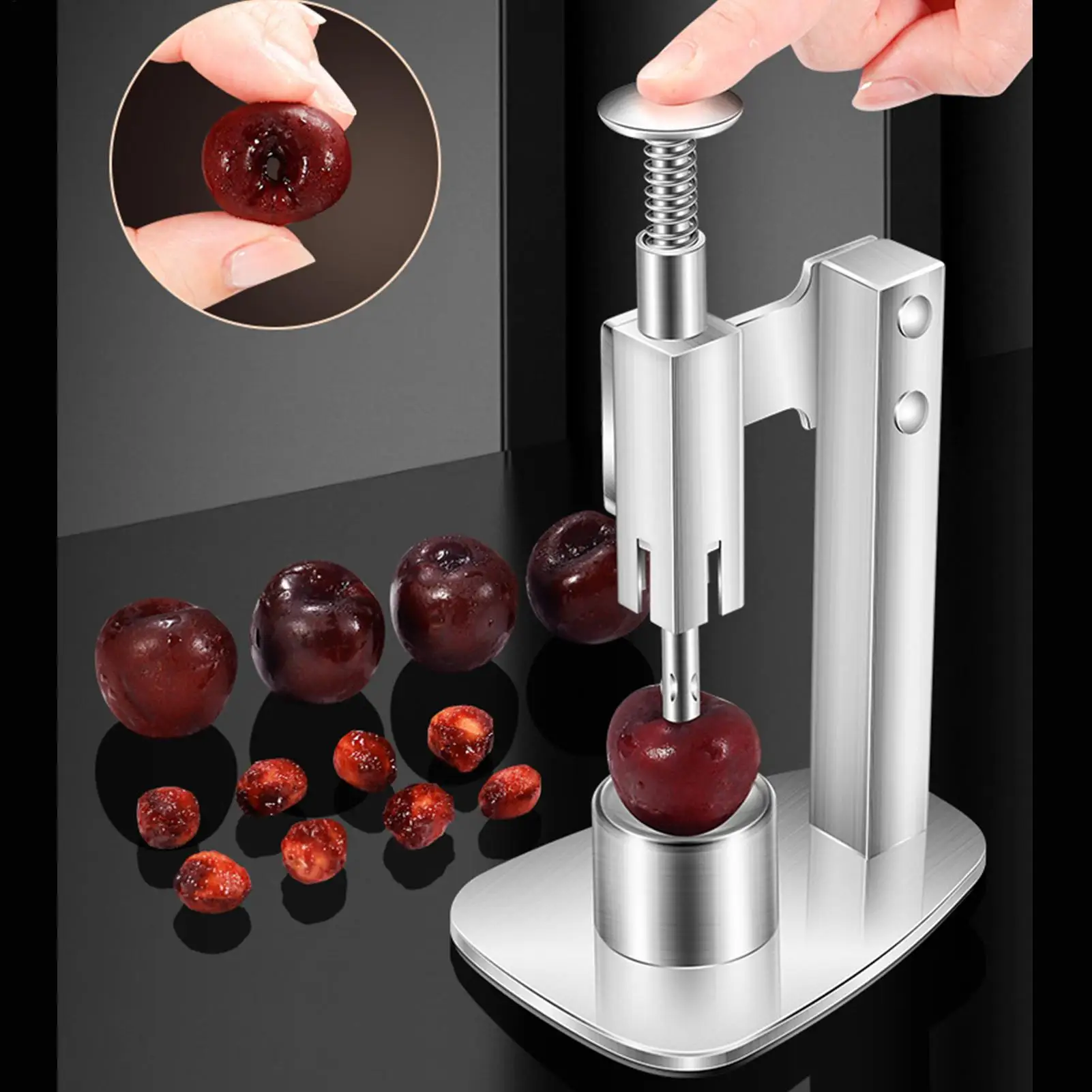New Pitter Stainless Steel Red Dates Corer Manual Jujube Pitter Cherry Olive Fruit Core Remover Seed Push Out Tools for Kitchen