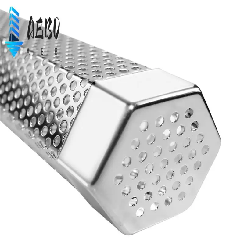 AEB0-12 In Pellet Smoker Tube Set 5-Stunden-Rauchrohrgenerator für heißes und kaltes Rauchgrill aus robustem Edelstahl