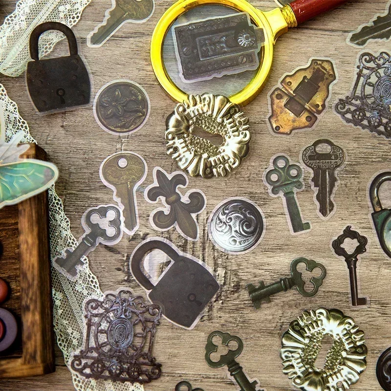 30Pcs Decoration Town Children Cut Materials Vintage Industrial Gear Clip Stickers 138*90MM Handbook Dairy Stationery Scrapbook