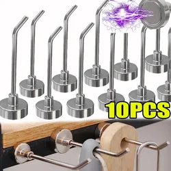 Right Angle Magnetic Hooks Strong Magnetic Hook Punch-free Heavy Wall Hanging Magnet Racks Kitchen Bathroom Organization Tools