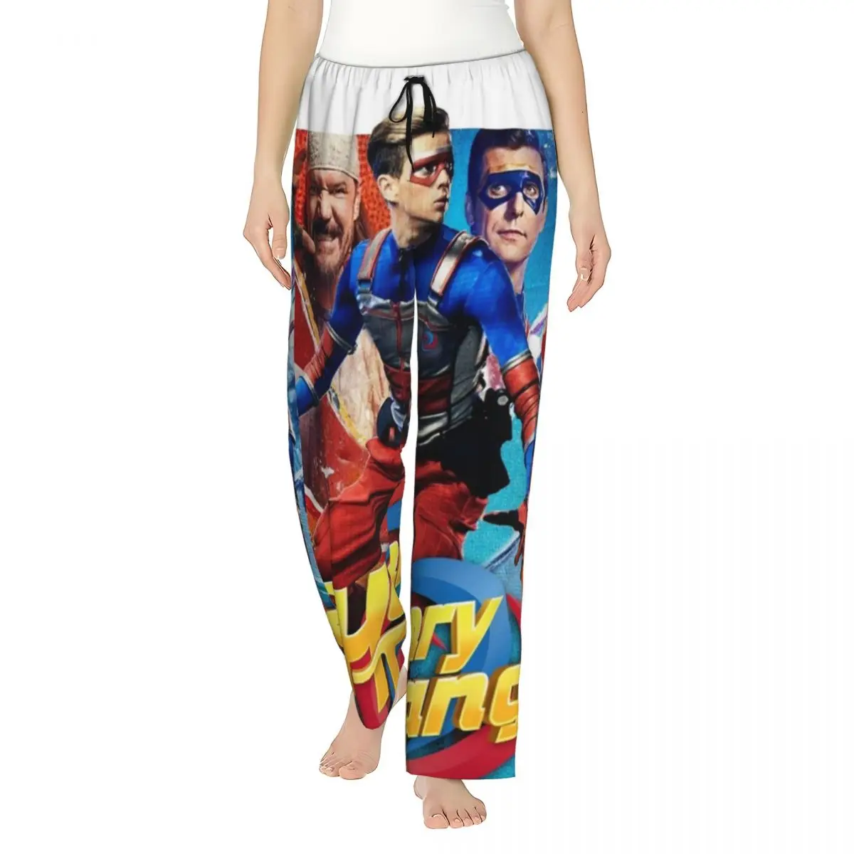 

Кастомный конструктор Henry Danger: Добро против зла Женские пижамные брюки Evil Women с карманами для отдыха и сна