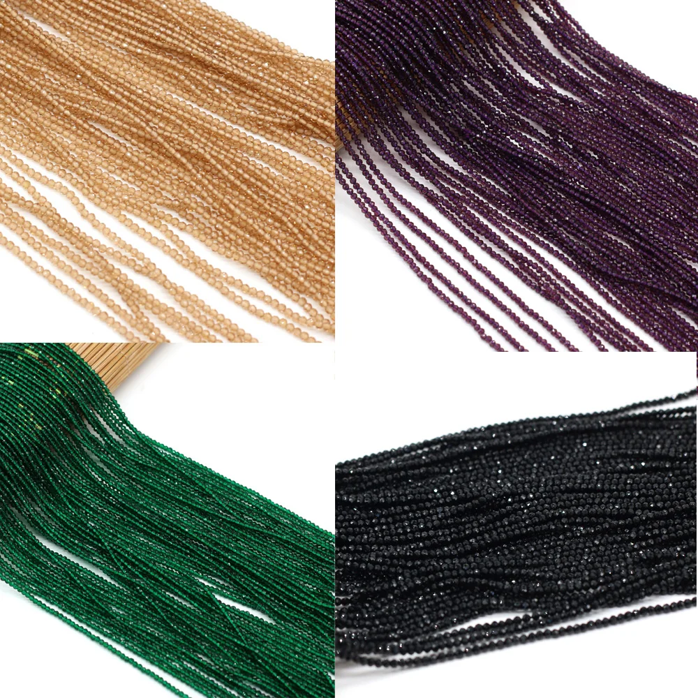 20 String Colorful Natural Spinel Stone Beaded 2mm For Jewelry Making DIY Necklace Bracelet Earrings Accessories Charm Gift