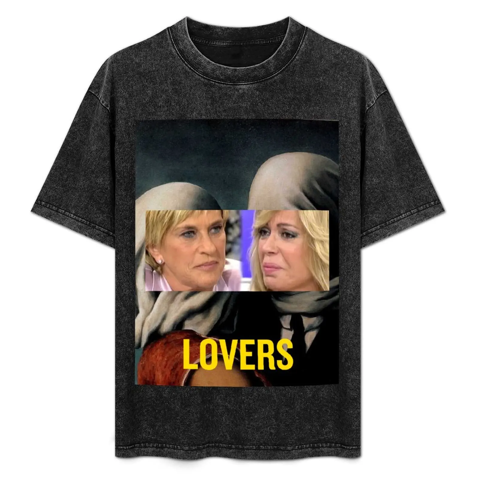 CHELO GARCIA CORTE, BARBARA REY Y LA NOCHE DEL AMOR como los AMANTES Camiseta de manga corta para el trabajo diario
