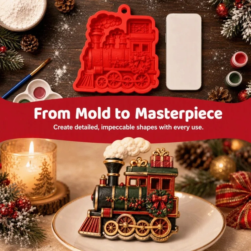 Gypsum Casting Christmas Mold Christmas Craft Kit Coloring Craft Set DIY Painting Craft Kit Pigment Set Painting Activity for