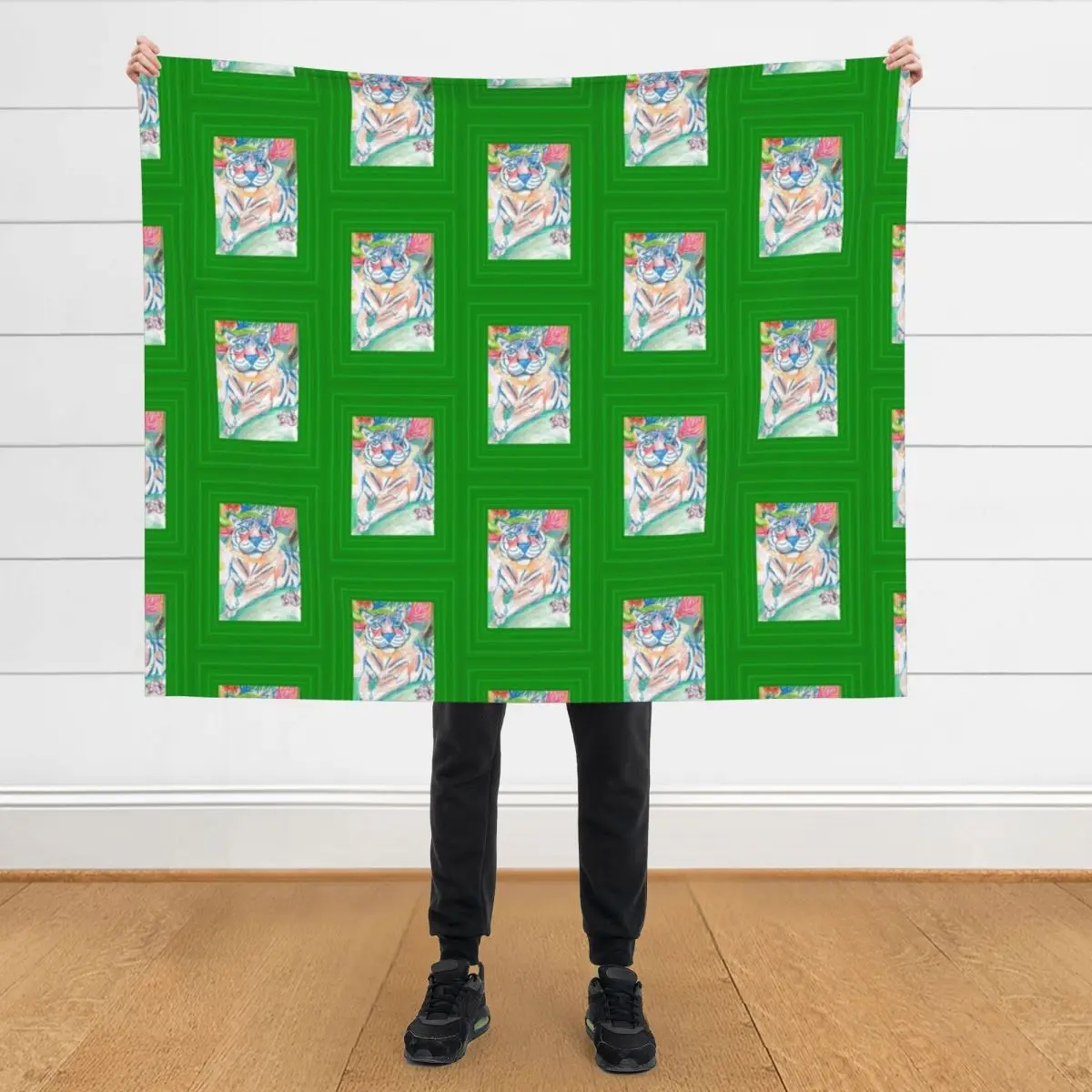 

Thoughtful Tiger Throw Blanket Hairy Furrys Retros warm winter Blankets