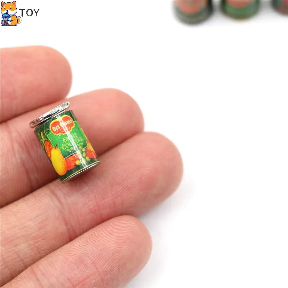 1PCS 1:12 Canned Beer Fruit/vegetables/drink Cans Dollhouse Miniature Toy Doll Food Kitchen Living Room Accessories