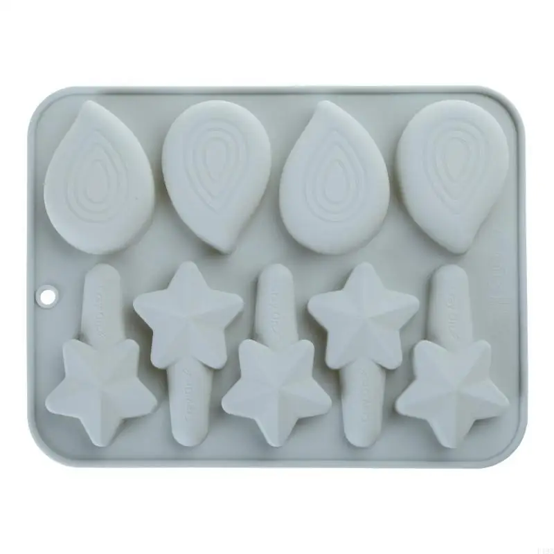 F19B Painting Crayon Silicone Mold Baby Drawing Pencil Cupcake Chocolate Fondant Mold