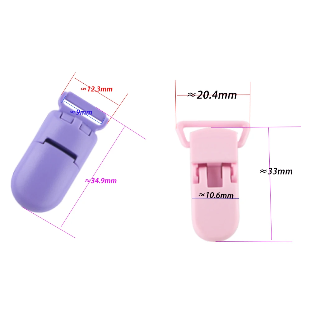 

15pcs Plastic colored clips DIY Bag Hat Chain Keychain Holder Clamps Jewelry Handmade Accessories