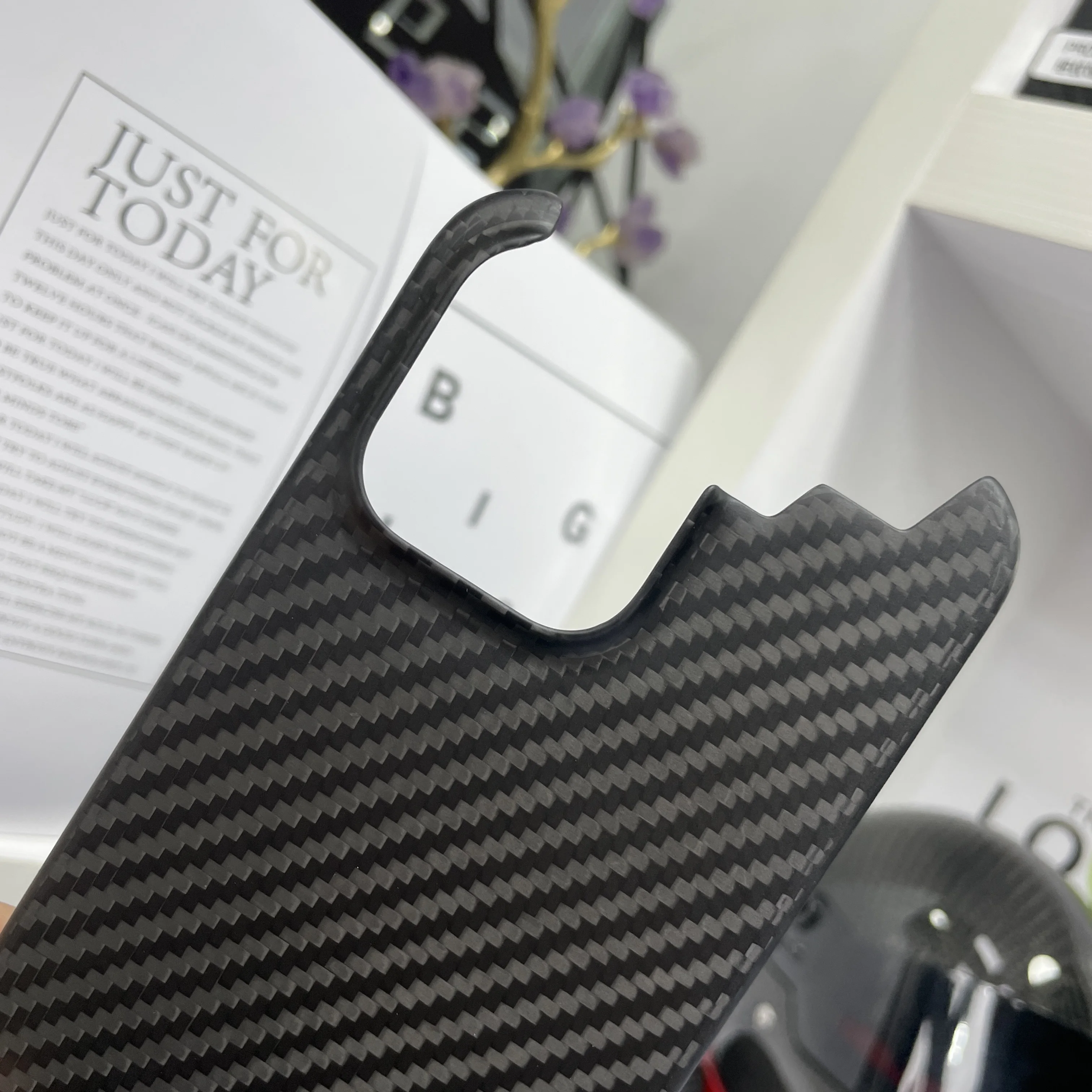 YTF-carbon real carbon fiber phone case For iphone 15 PRO MAX case forged pattern design explosion-proof back shell 15PRO