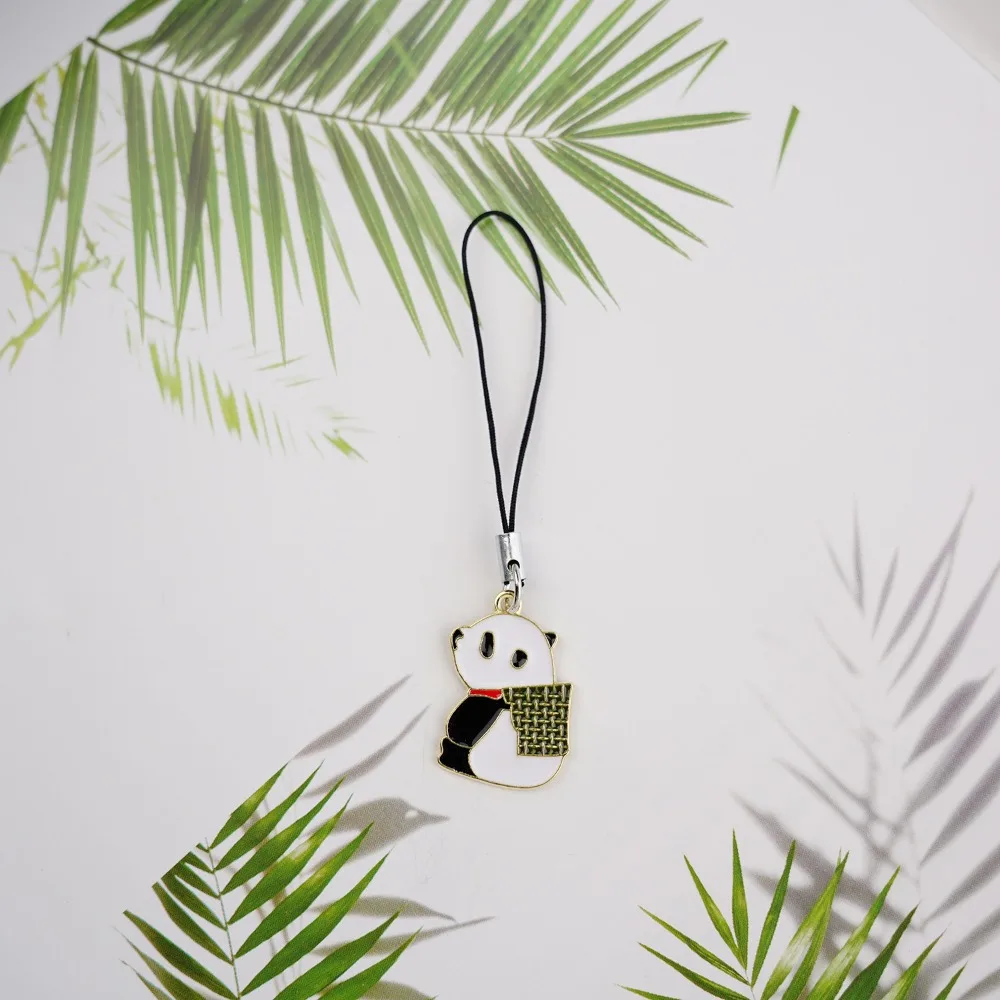 

Panda Cute Phone Strap Animal Ornaments Phone Charm Lanyard Lightweight Cartoon Mobile Phone Pendant U Disk Pendant