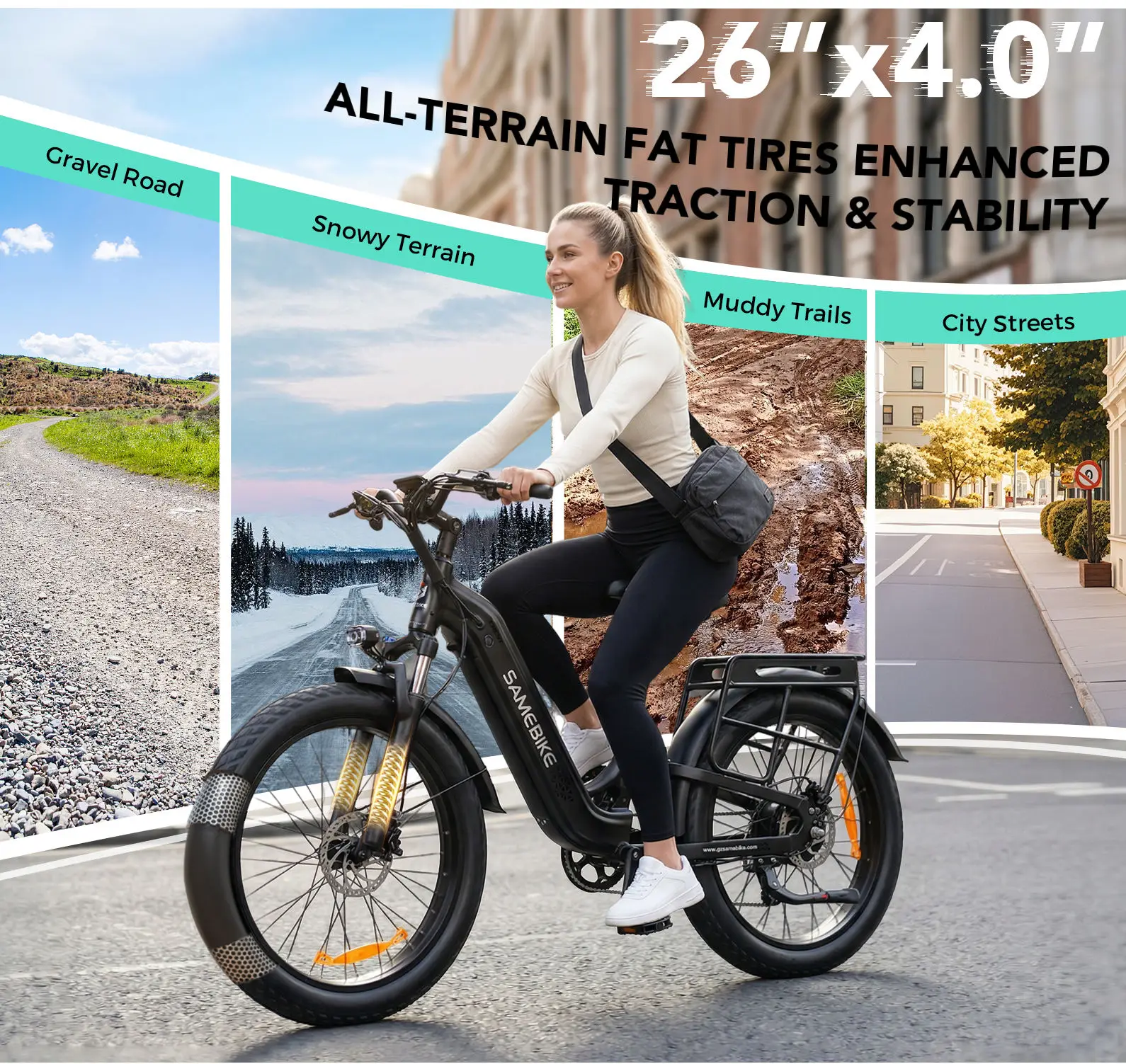 Electric bike 1800W motor 48V 20AH battery 180 Hydraulic disc brake E-bike 26-inch tire travel Commuting riding electric bicycle