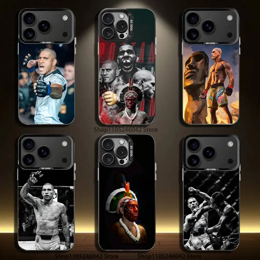 

Fighting Pereira Alex For iPhone 17,16,15,14,13,12,11,Pro,MAX,Plus Black Shockproof Candy Matte Cover