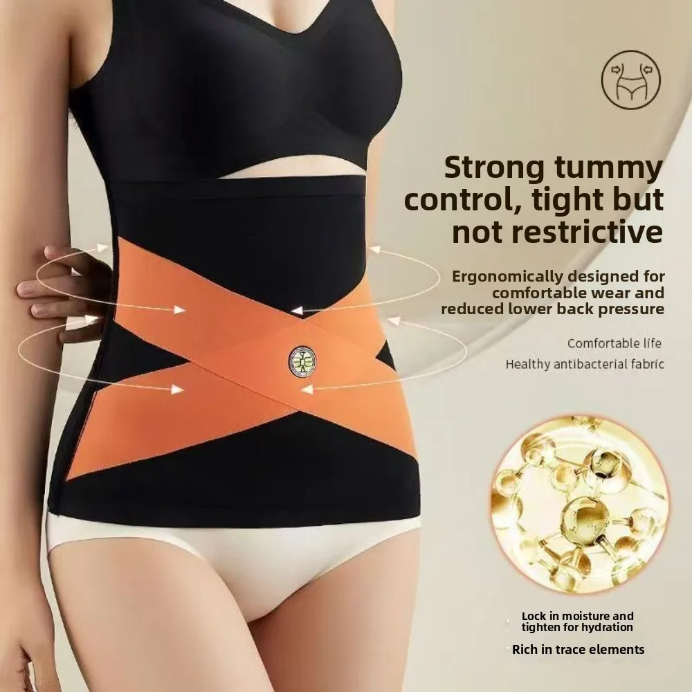 New Thin Waistband High Elasticity Warm Waist Belt Velvet Body Shaper Waist Trainer Postpartum Recovery