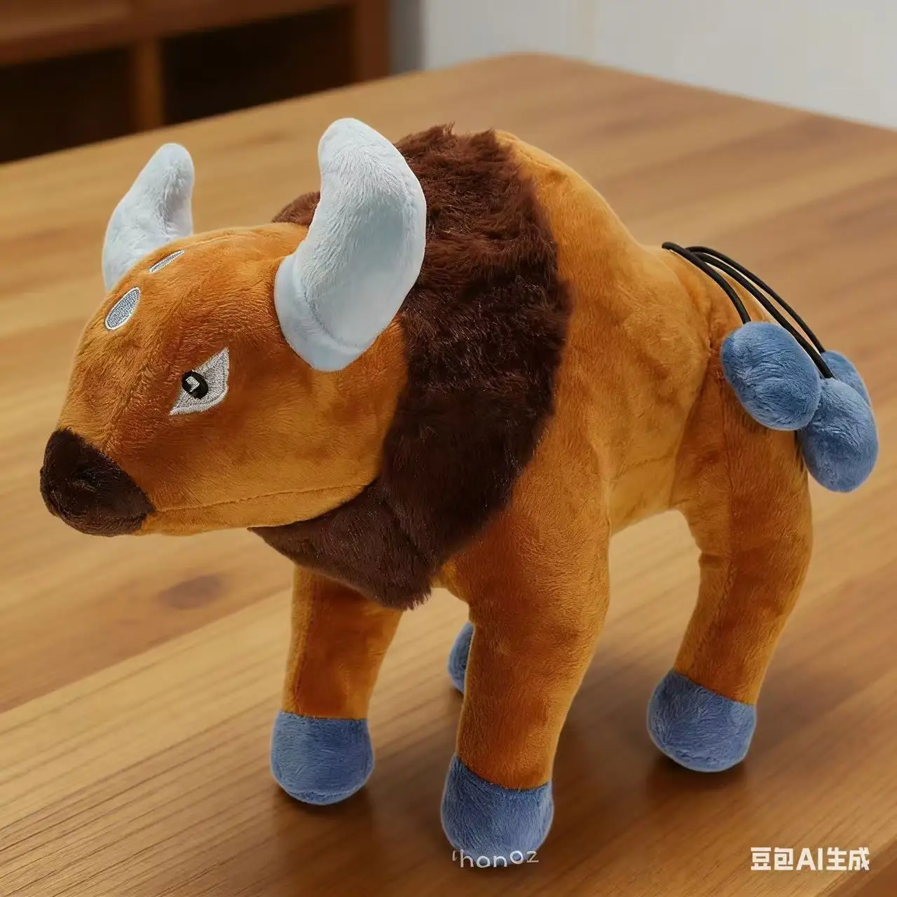 28cm Tauros Pokémon Plüschfigur, Wütender Stier Kuscheltier, Weiches Stofftier, Sammlerstück Geschenk für Kinder, Anime-Kreatur – Detail 7