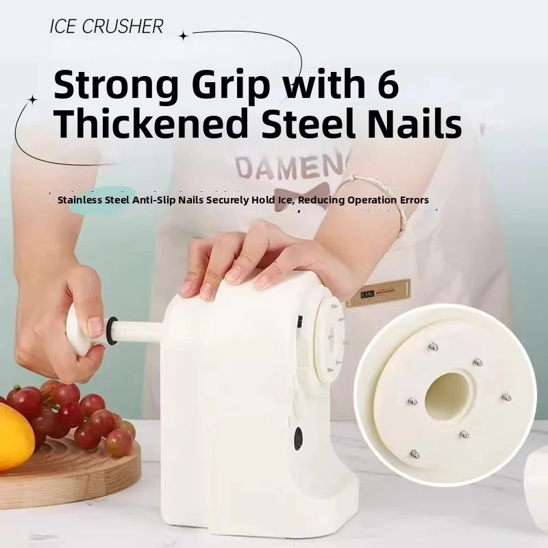 Automatic Ice Shavers Mini Electric Ice Crusher for Outdoor Camping New Shaved Ice Milkshake Maker Household Shaved Ice Machine - view 3