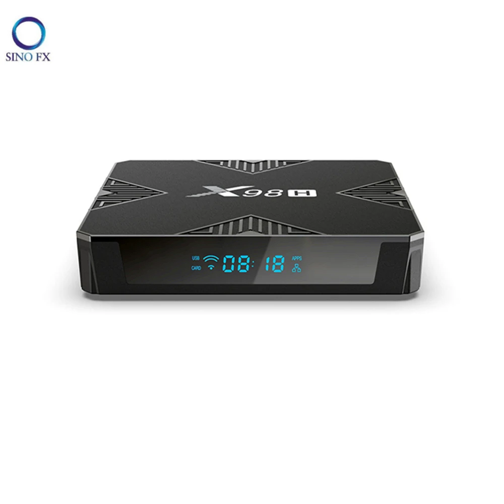 X98H Android 12.0 TV Box 4K Allwinner H618 4G 32G Dual WiFi مشغل الوسائط الذكية