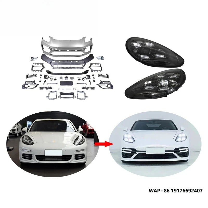 

[1979] 2014 2015 2016 970 970.2 Upgrade to 971 matrix Led Headlights Turbos Bumper Body Kit for ‘Porsche Panamera 970