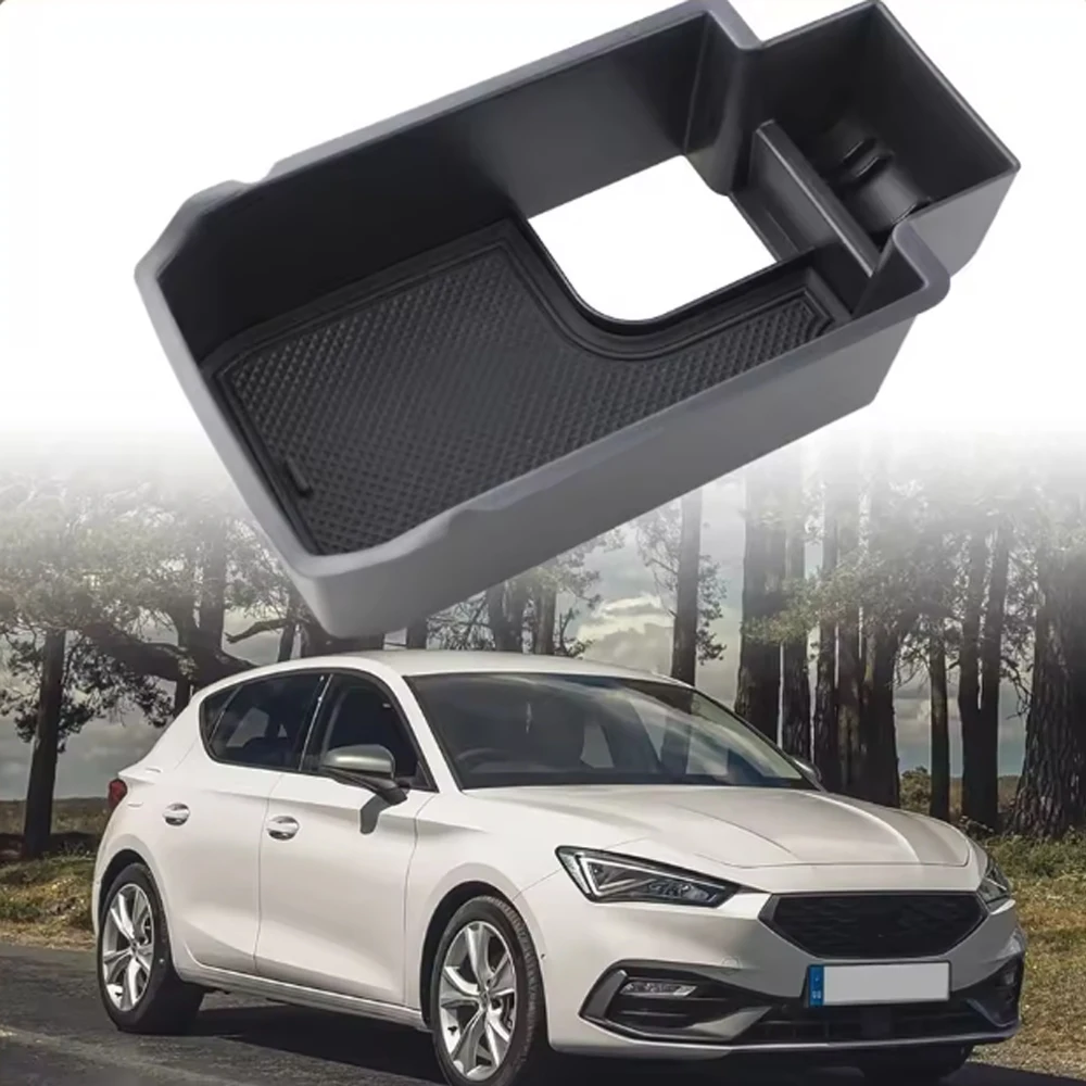 ل Cupra Formentor 2023-2025 ل سيات ليون MK4 KL1 KL8 مسند ذراع السيارة صندوق تخزين مركز علبة القفازات المنظم اكسسوارات