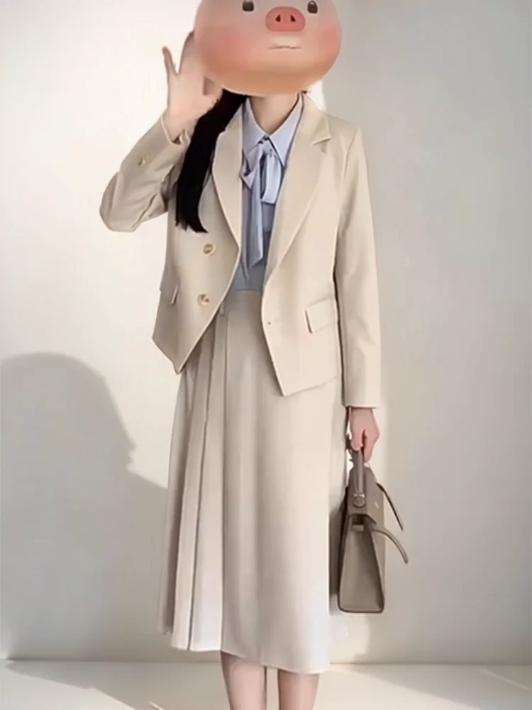 

Blazers Womans Mujer Gold Pin Herringbone Beach Avant Femme Collection Fur Lined Pearl Button Accent Peplum Breathable All-Match