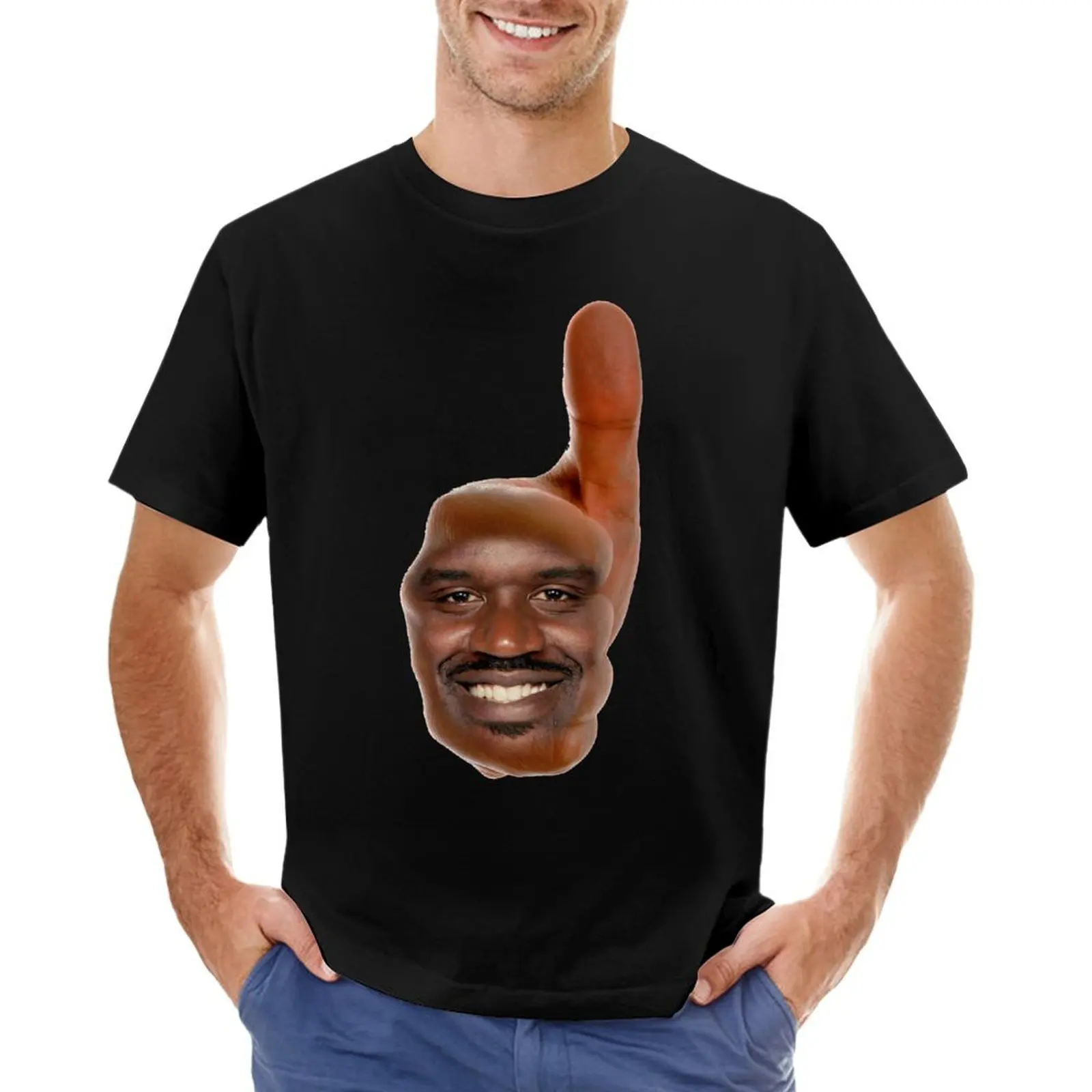 Shaq Thumbs Up T-Shirt for a boy plus sizes graphic t shirts man t shirt mens graphic t-shirts funny