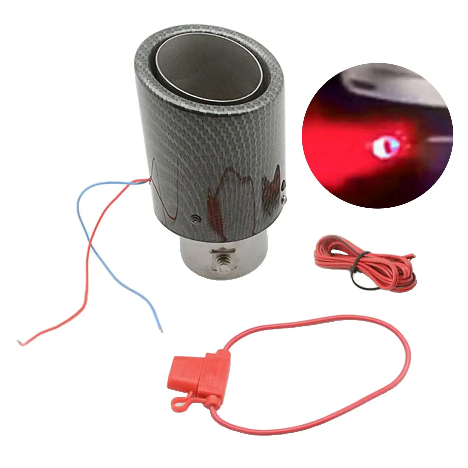 

Наконечник глушителя в стиле углеродного волокна, концевая выхлопная труба из алюминиевого сплава, защита выхлопной трубы автомобиля для транспортных средств 2.