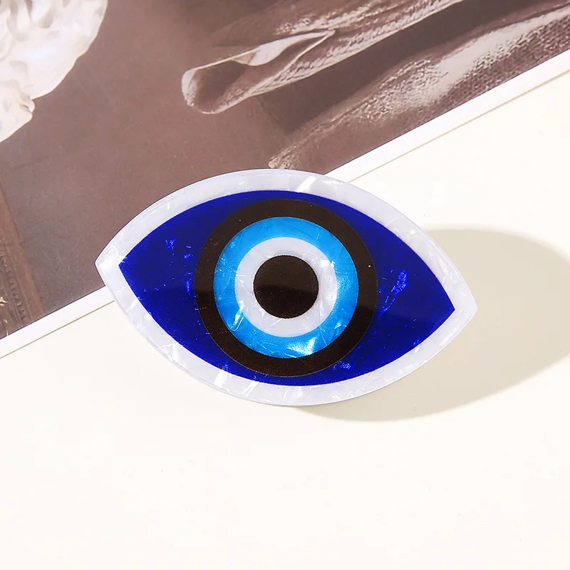 

DS Creative Blue Devil's Eye Series Hair Claw Acrylic Claw Clips Halloween Trendy Hair Clips Hair Accessories for Women Girls