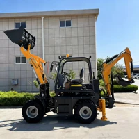 Backhoe Loader Free Shipping Excavators Machine Digger Front Loader 3 Ton Mini Excavator Bagger Garden Mini Loader B Customized
