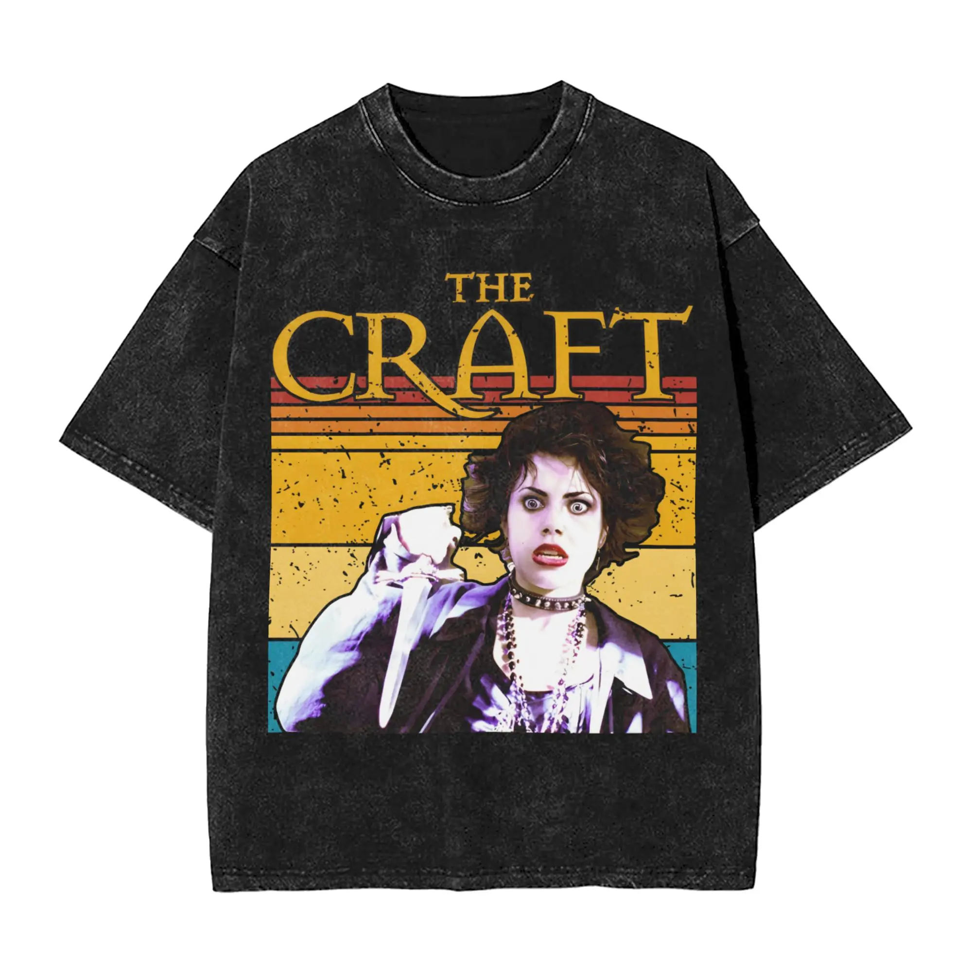 The Craft Movie Merch Washed T Shirts Men Women Streetwear Hip Hop T-Shirts Printed  Tees Tops 100% Cotton