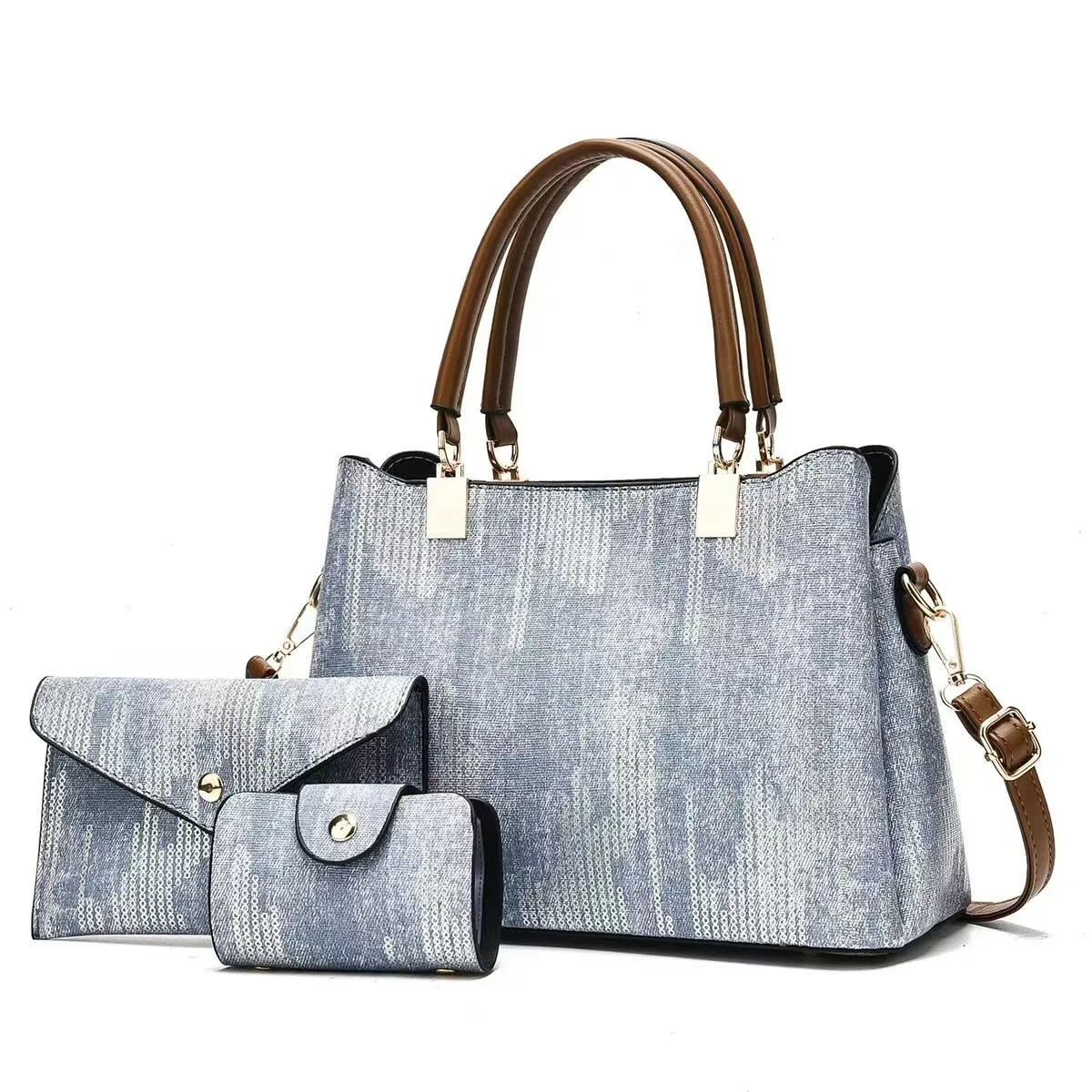 

3pcs/set 2025 Designer Luxury Women Tote Handbags Elegant Mom Fashion New Trendy Handbag Women's Single Shoulder Crossbody Bag