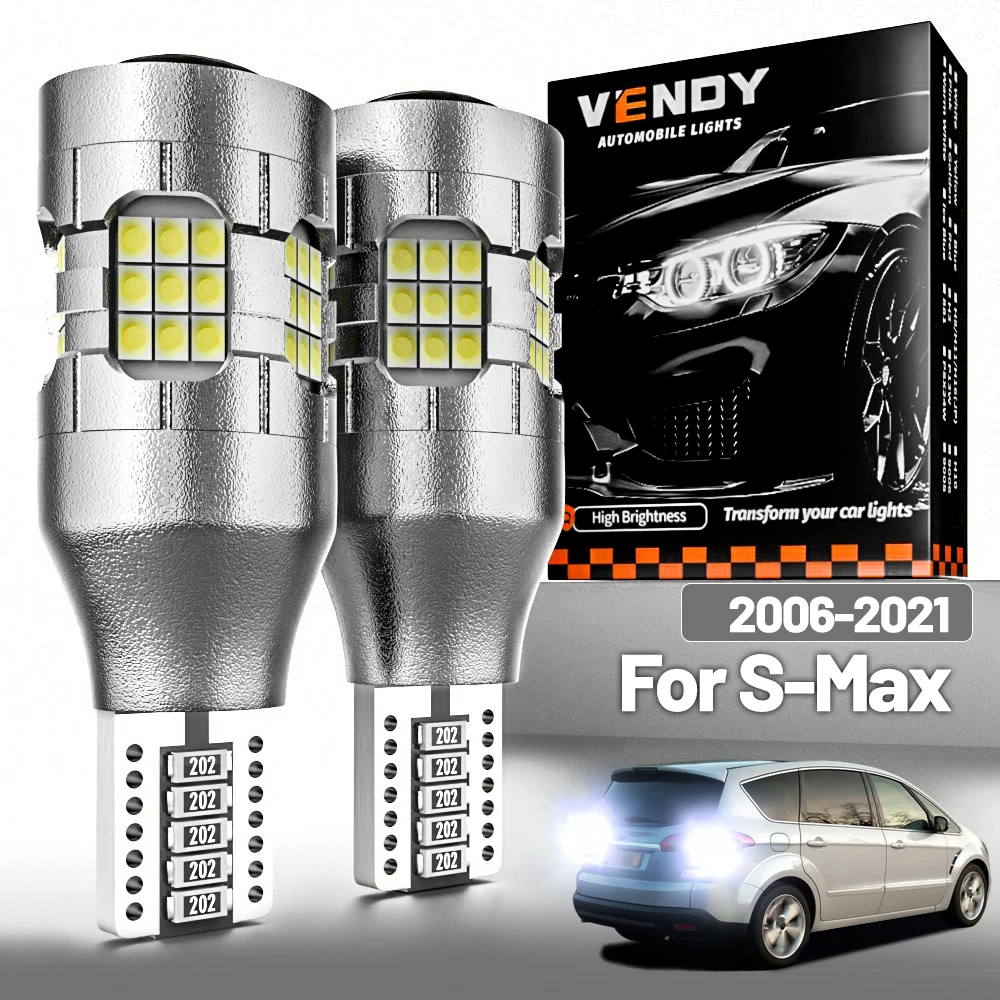 2 stücke LED Reverse Licht Für Ford S-Max S Max 2006-2021 Backup Lampe 2008 2009 2013 2014 2015 2016 2017 2018 Canbus Zubehör