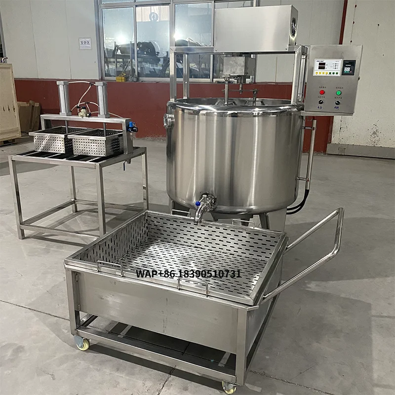 Máquina para Hacer Queso Mozzarella con Tanque Redondo de 500 Litros, Línea de Procesamiento de Productos Lácteos, Planta de Equipos en Venta