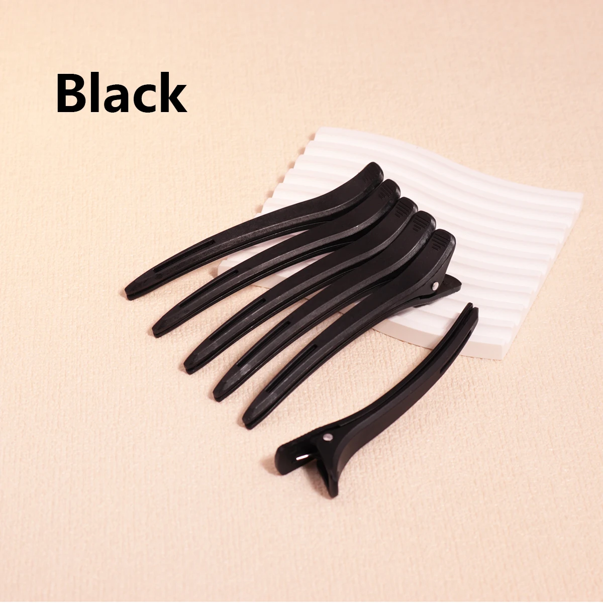 6 peices professional hair salon hair clips, plastic single fork hair clips, duckbill hair clips for styling and segmentation