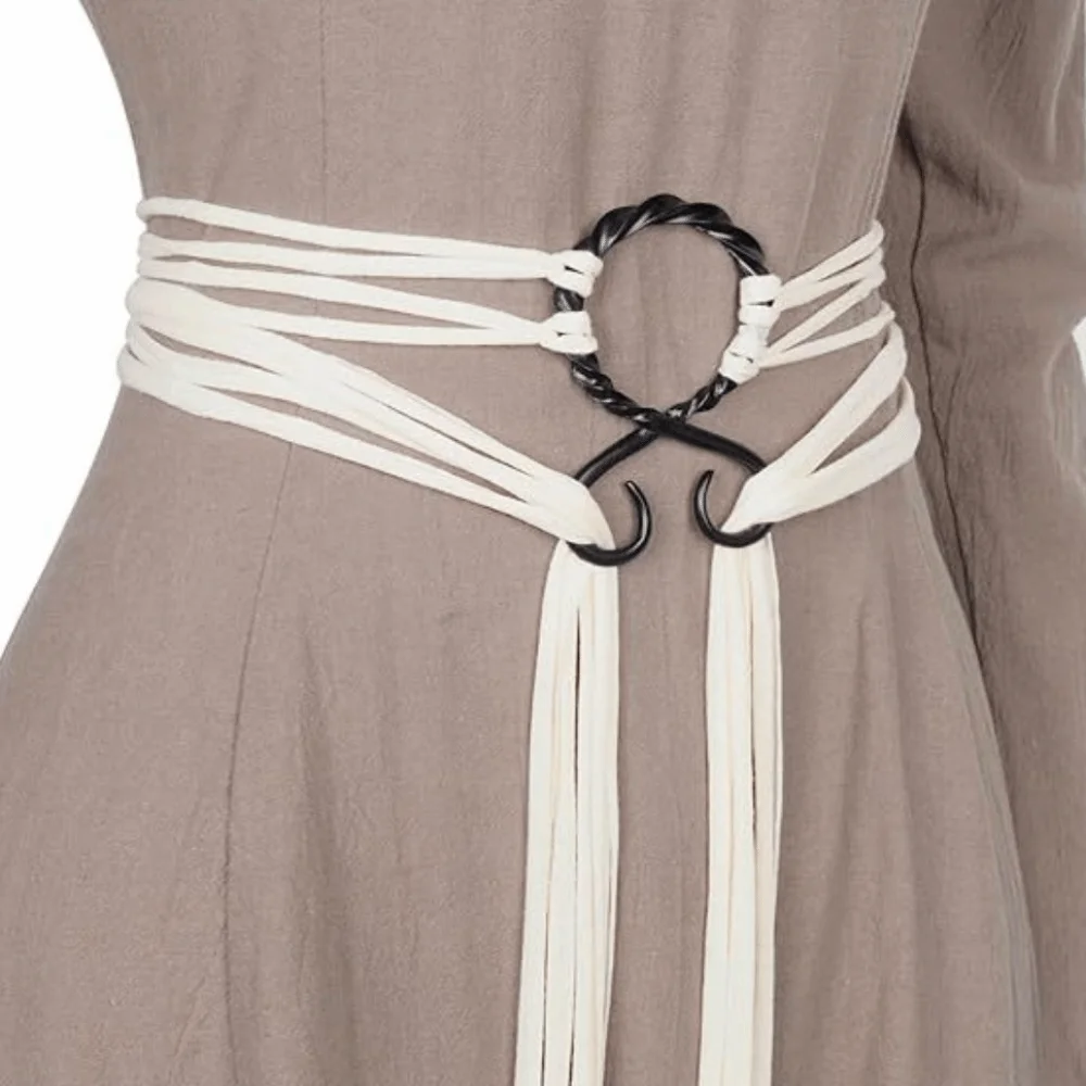 

Декоративный ремень-цепь с регулируемой длиной, плетеный, с узлом, вручную, для фестивалей