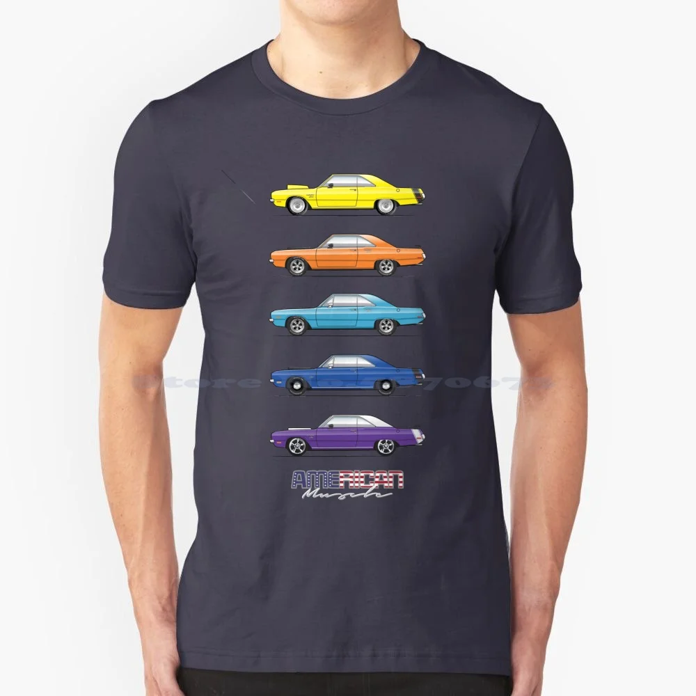 1970-1972 Swinger Stances T Shirt 100% Cotton Tee 1970 1971 1972 Dart 2dr Door Hardtop Coupe V8 Classic Usa American Car