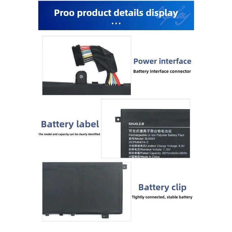 OPPO realme Book 14インチ realme Air ノートパソコン用バッテリー BLN001 8.9V 6875mAh